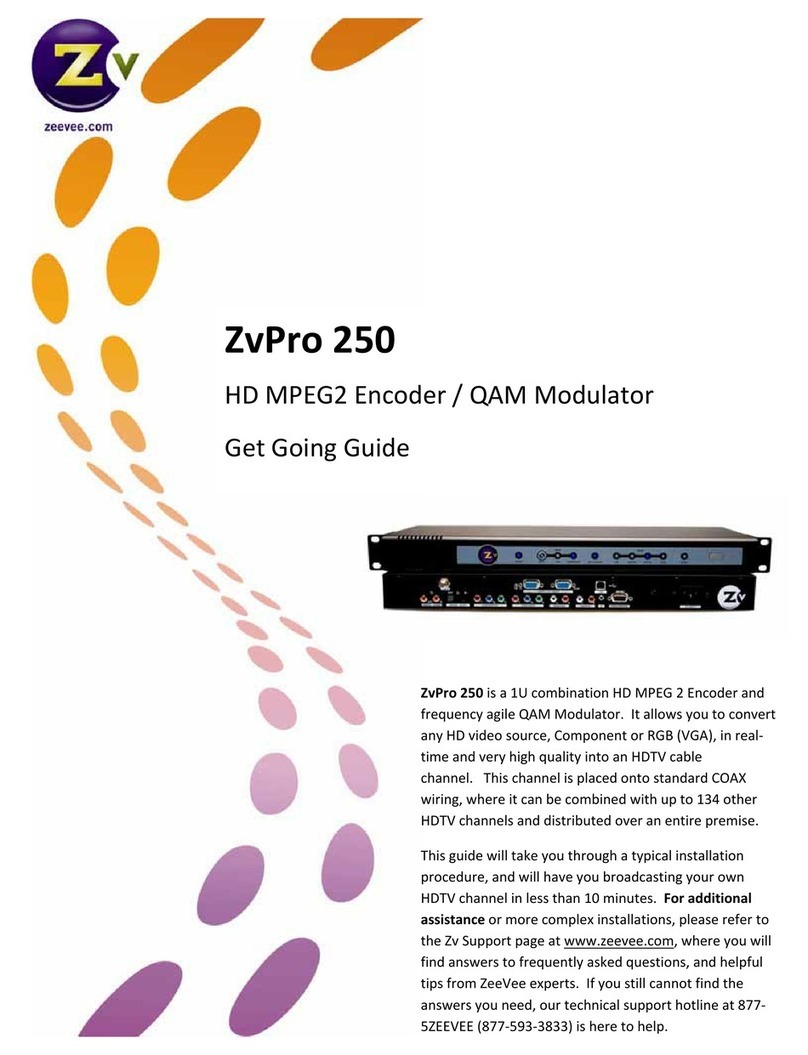 ZeeVee ZvPro 250 Get going guide