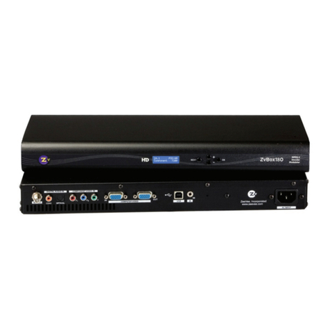 ZeeVee ZvBox 180 Specification sheet