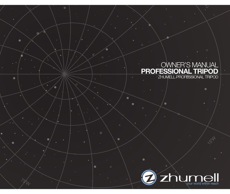 Zhumell PROFESSIONAL TRIPOD owner's manual