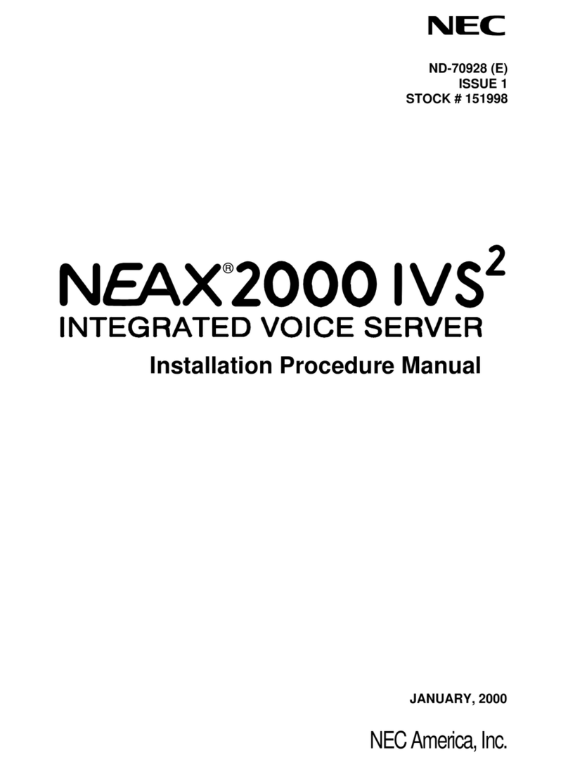 NEC NEAX 2000IVS2 User manual