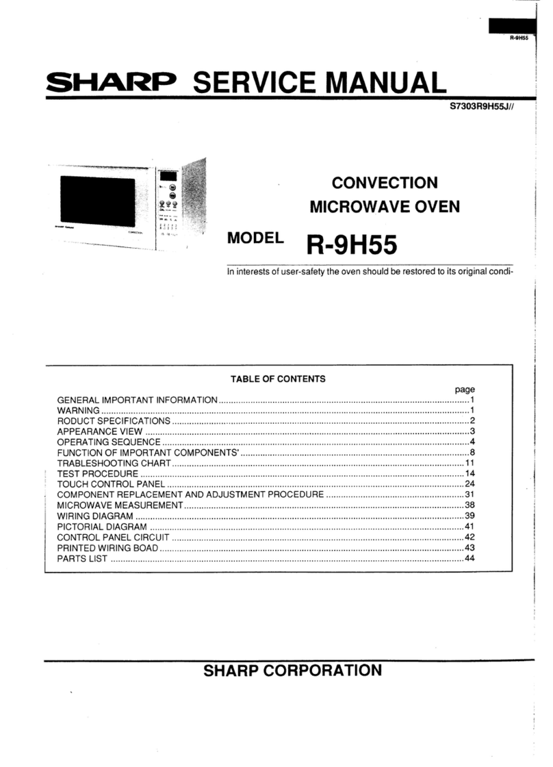 Sharp R-9H55 User manual