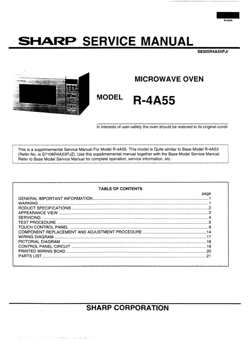 Sharp R-4A55 User manual
