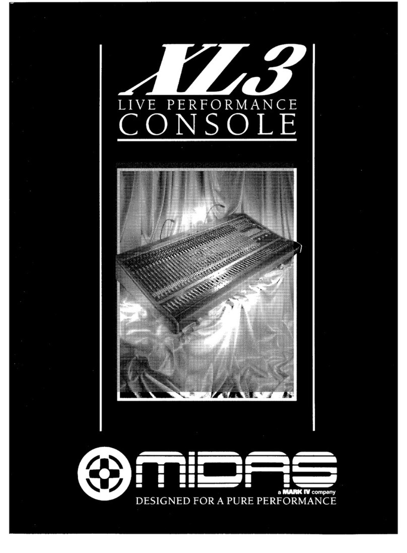 Midas XL3 User manual