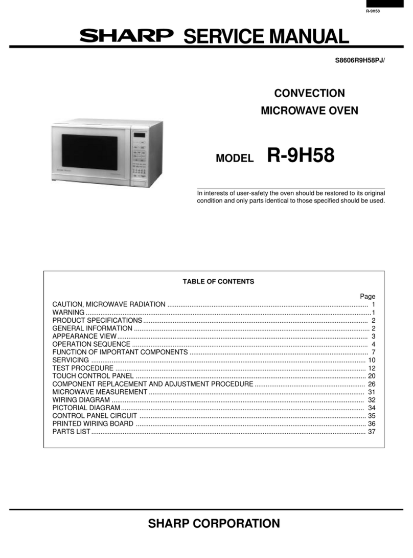 Sharp R-9H58 User manual Sharp R-9H58 User manual