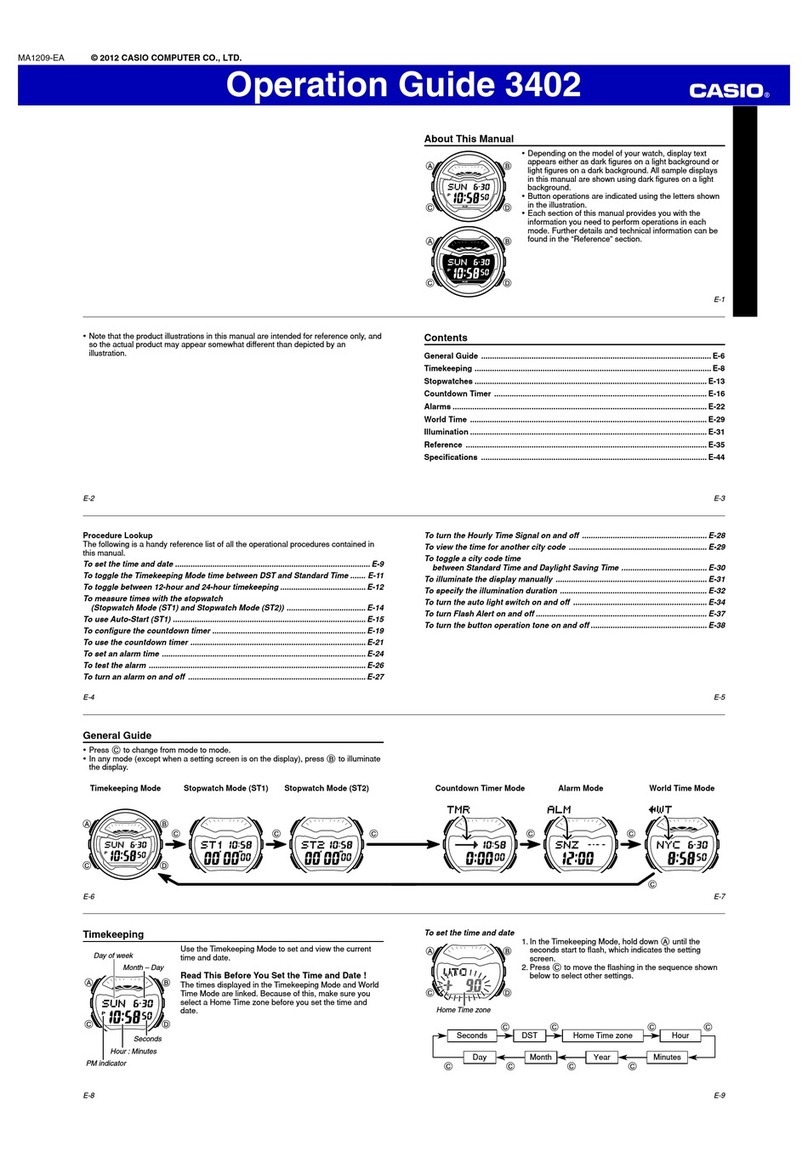 Casio 3402 User manual