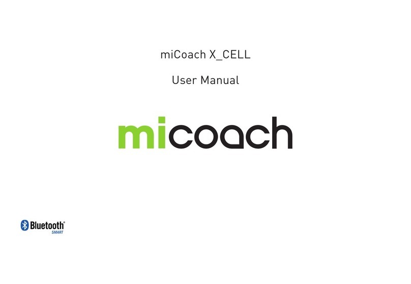 Adidas miCoach X_CELL User manual