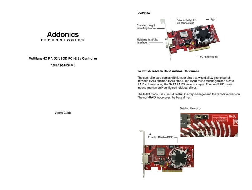 Addonics Technologies ADSA3GPX8-ML User manual
