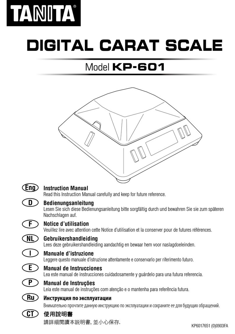 Tanita KP-601 instruction manual