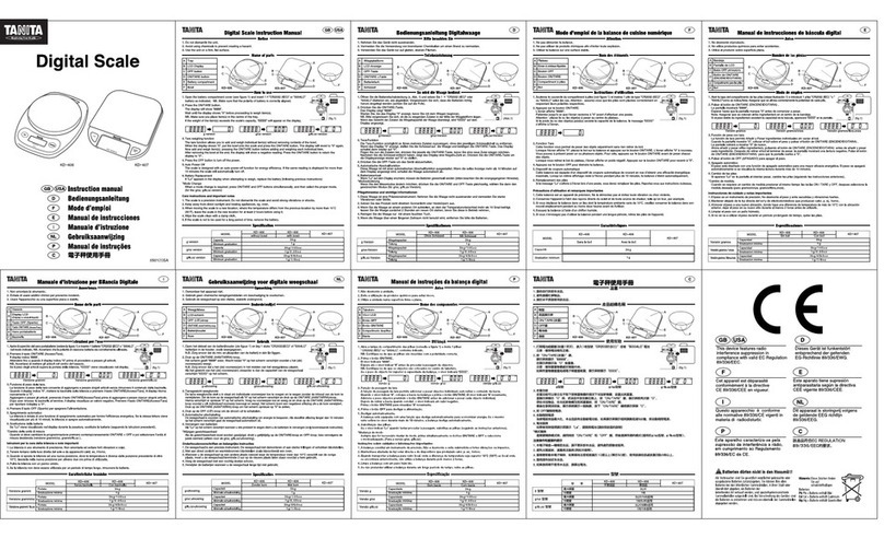 Tanita KD-407 instruction manual