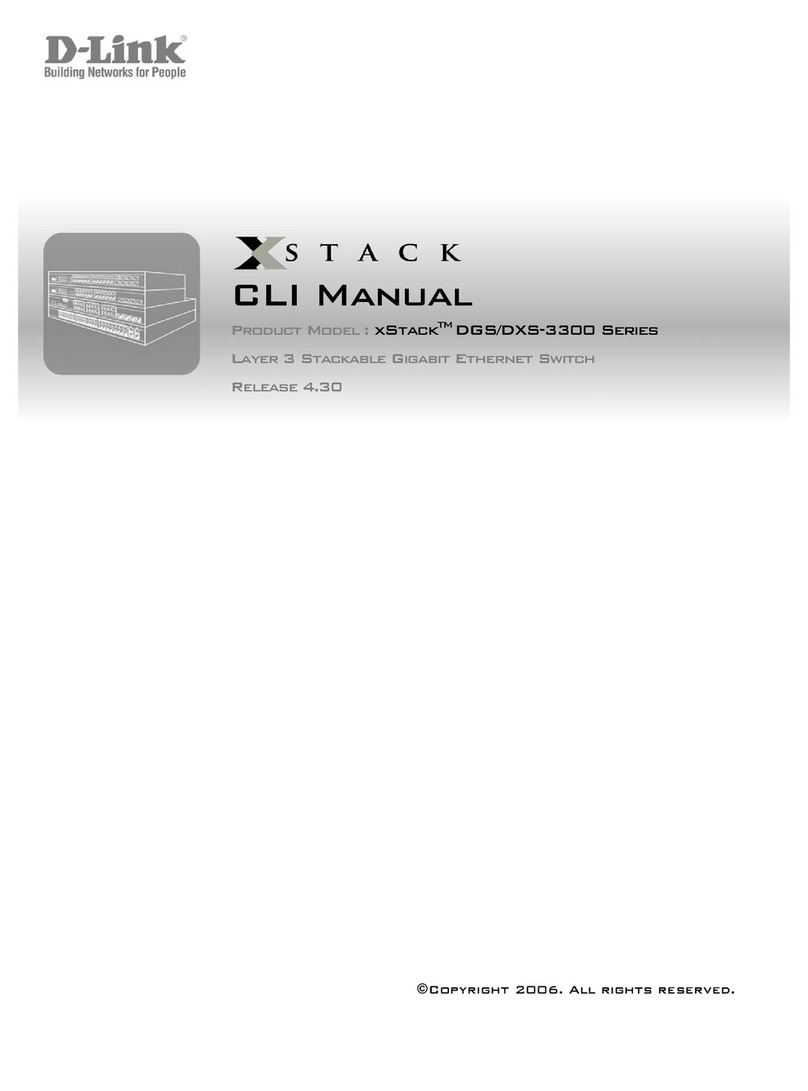 D-Link xStackTM DGS-3300 User manual D-Link xStackTM DGS-3300 User manual