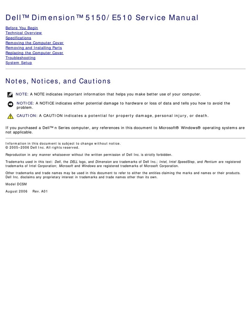 Dell Dimension 5150 User manual
