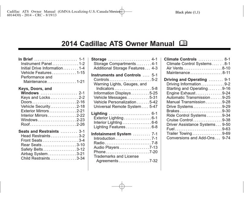 Cadillac ATS 2014 User manual
