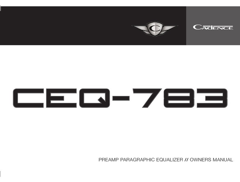 Cadence CEQ-783 owner's manual