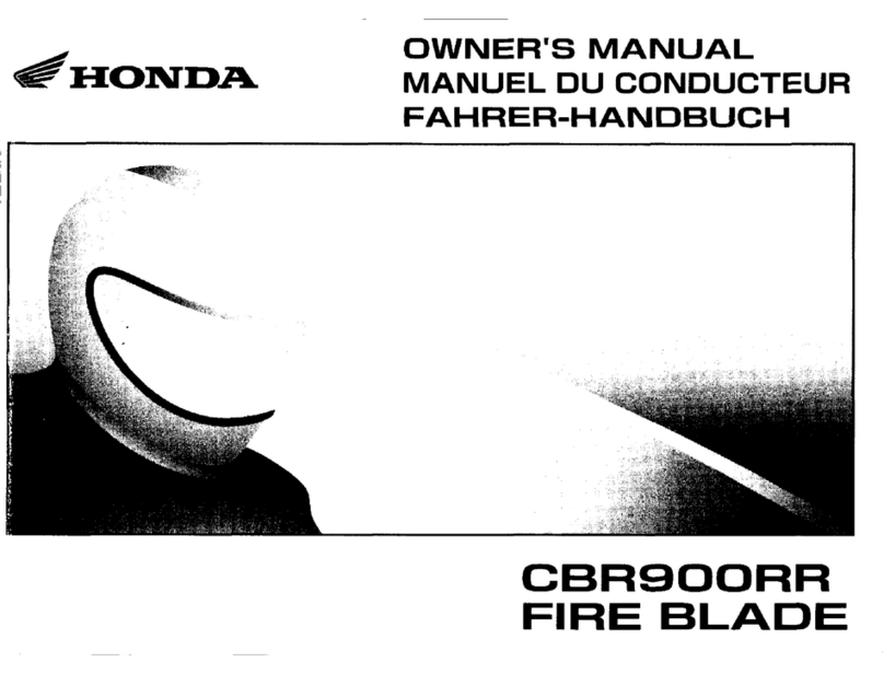 Honda CBR900RR FIRE BLADE owner's manual