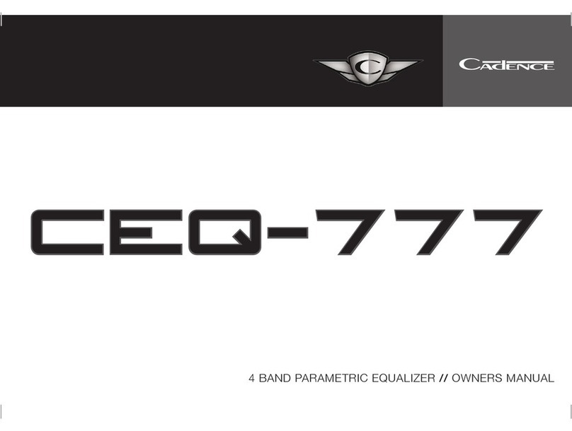 Cadence CEQ-777 owner's manual