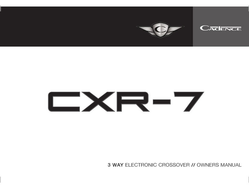 Cadence CXR-7 owner's manual