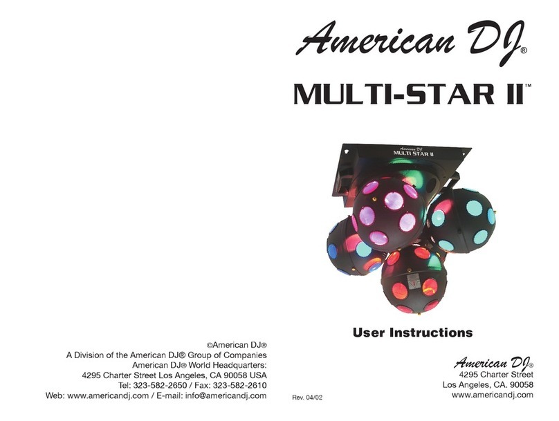 American DJ MULTI-STAR II User instruction