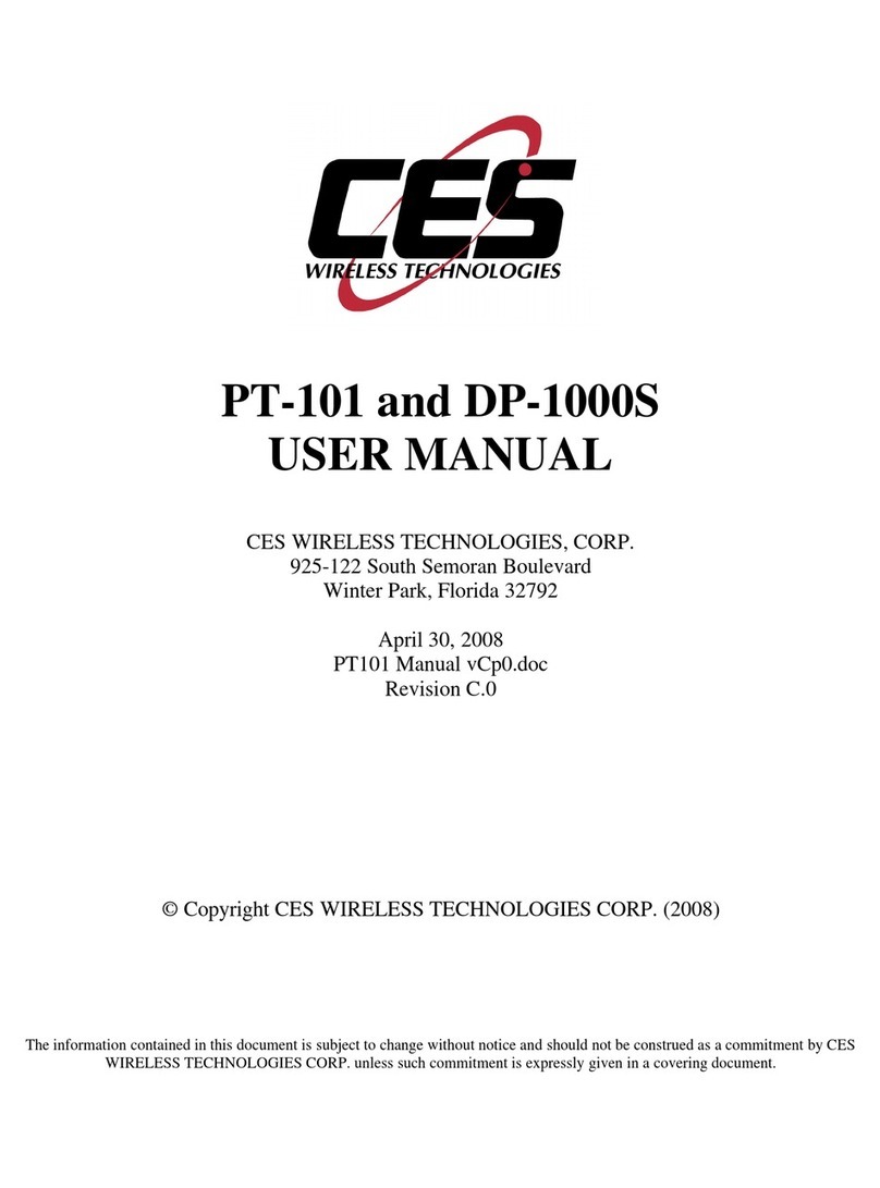 CES PT-101 User manual