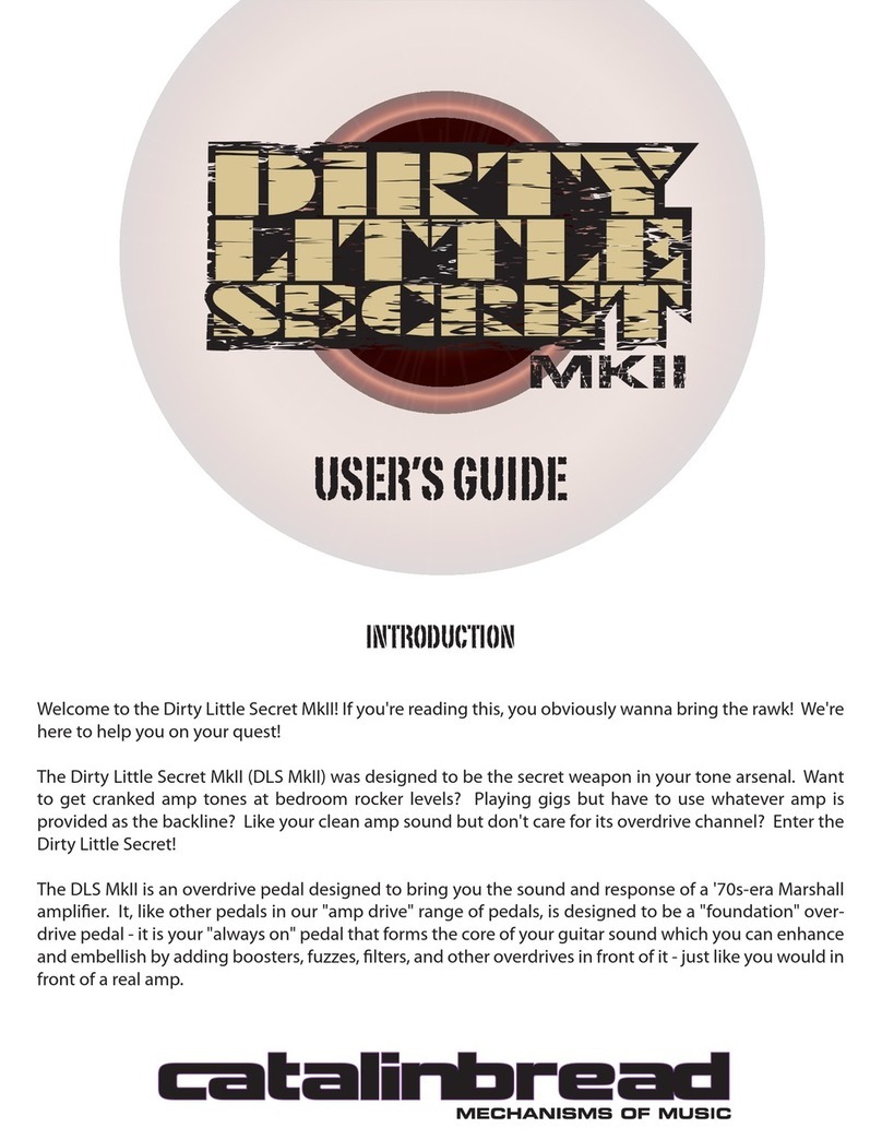 Catalinbread Dirty Little Secret MK II User manual