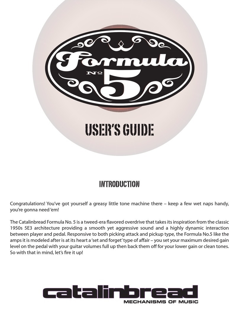 Catalinbread Formula ?5 User manual