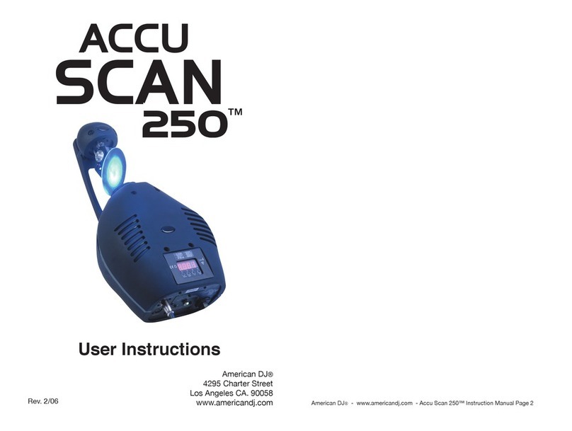 American DJ Accu Scan 250 User instruction
