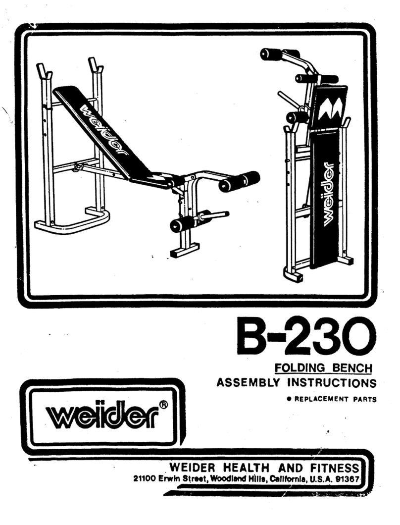 Weider B-2300 User manual