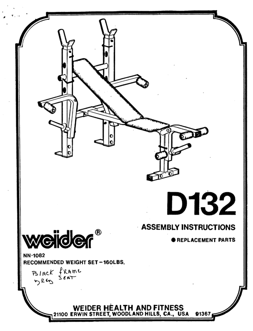 Weider D132 User manual