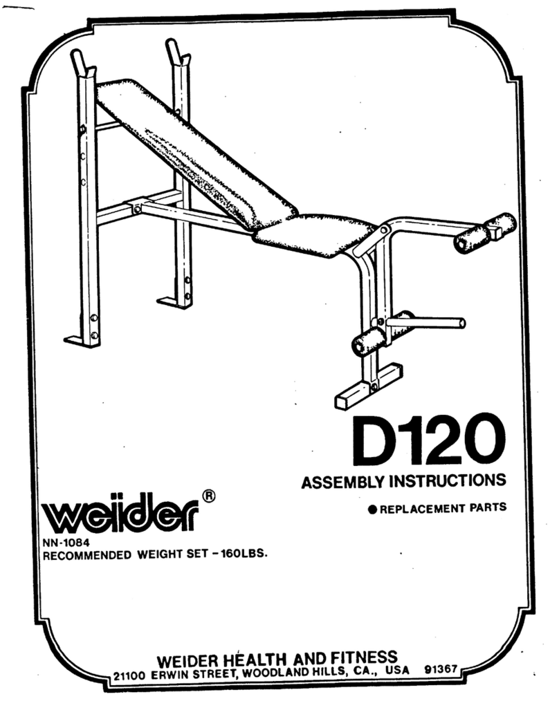 Weider D120 User manual