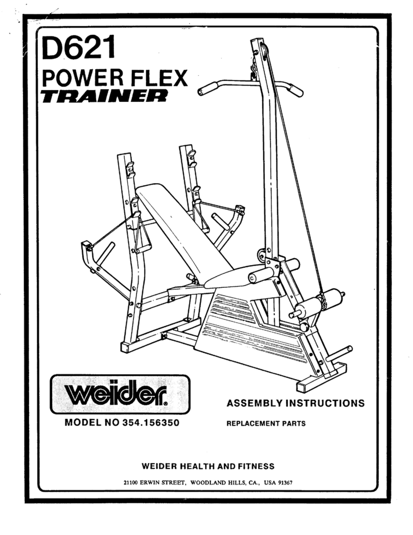 Weider Power Flex D621 354.156350 User manual