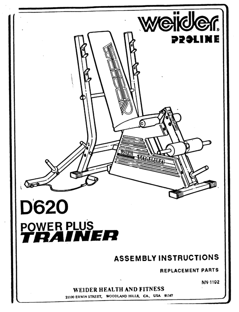 Weider D6200 User manual