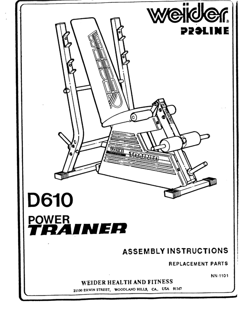 Weider Power D610 User manual
