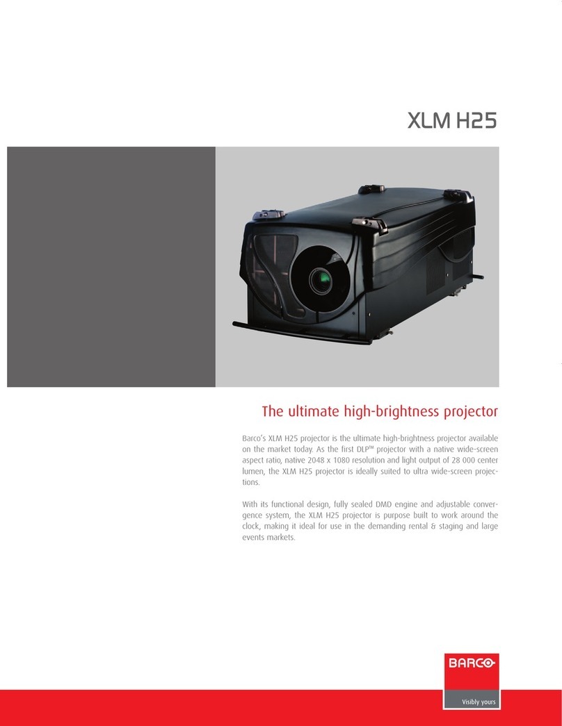 Barco XLM H25 Specfications