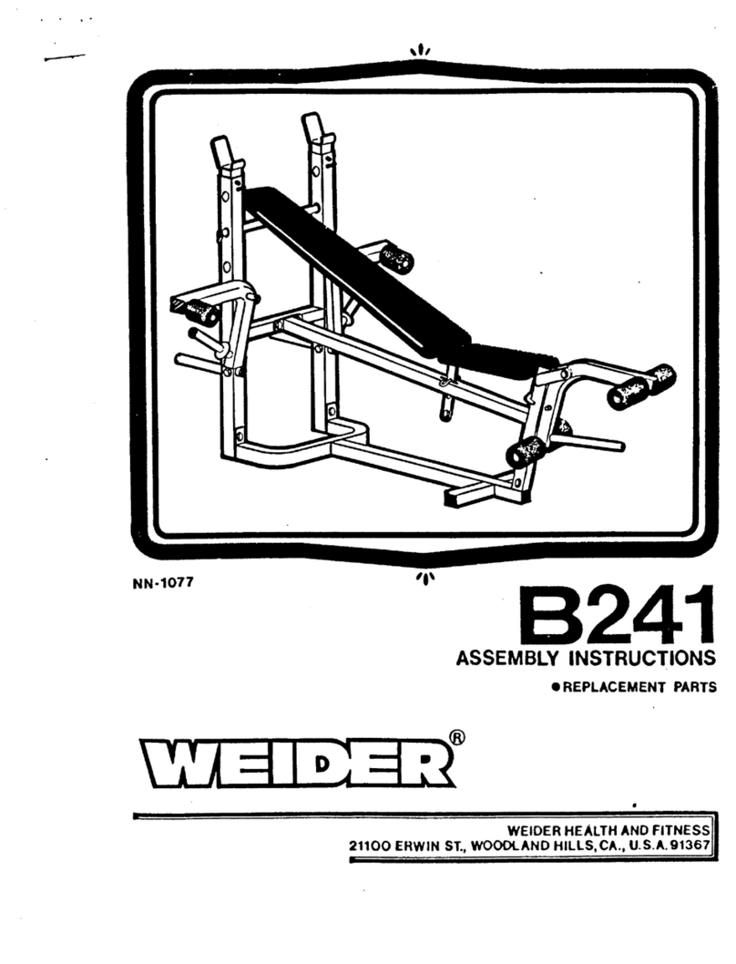Weider B241 User manual Weider B241 User manual