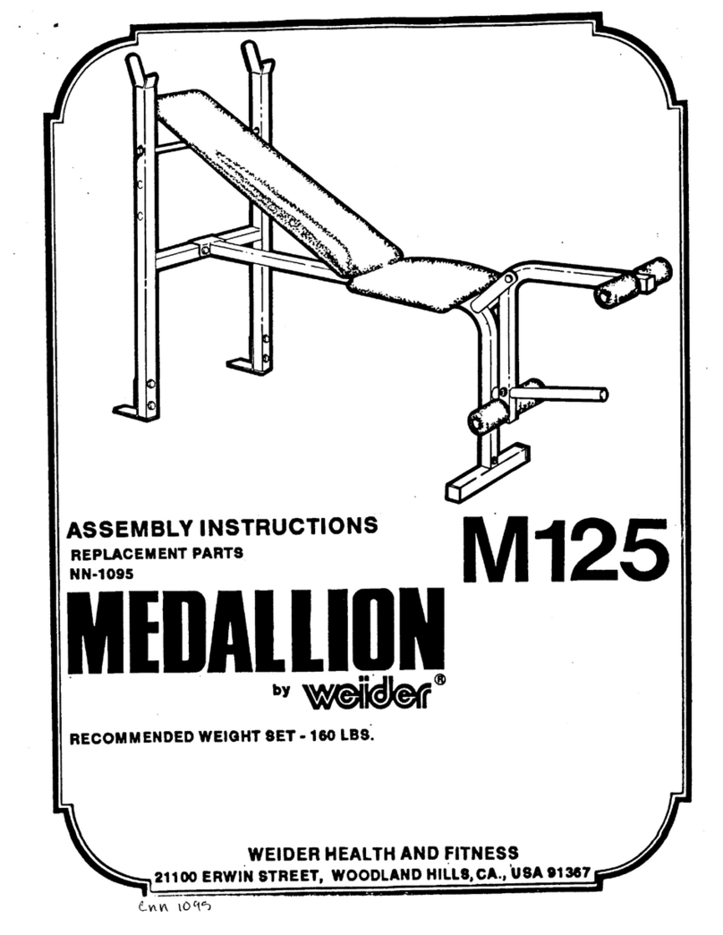 Weider MEDALLION M125 User manual