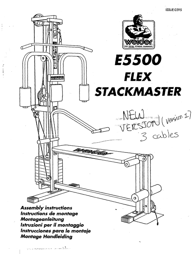 Weider E5500 FLEX STACKMASTER User manual