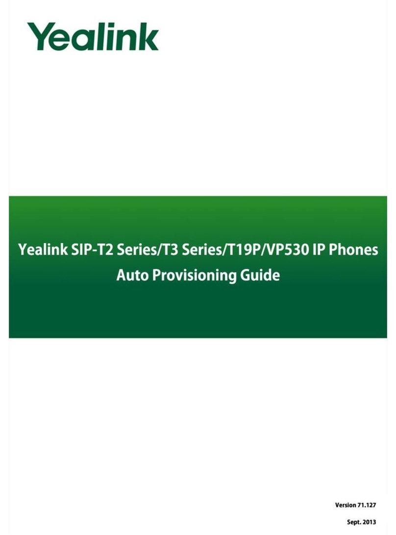 Yealink SIP-T2 Series User manual