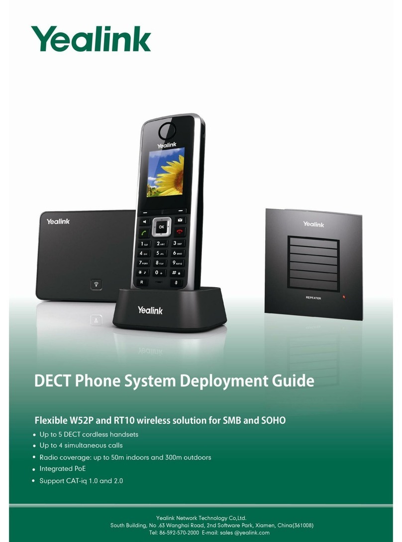 Yealink Telkom W52P Quick reference guide