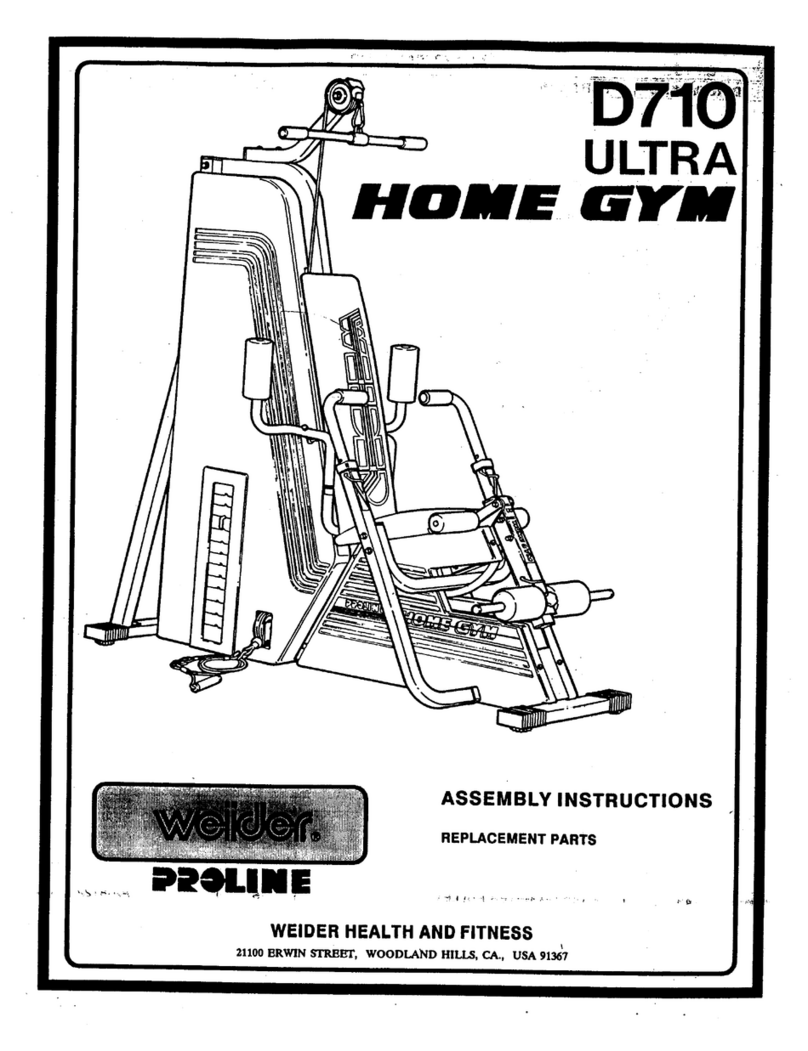Weider D710 Ultra User manual
