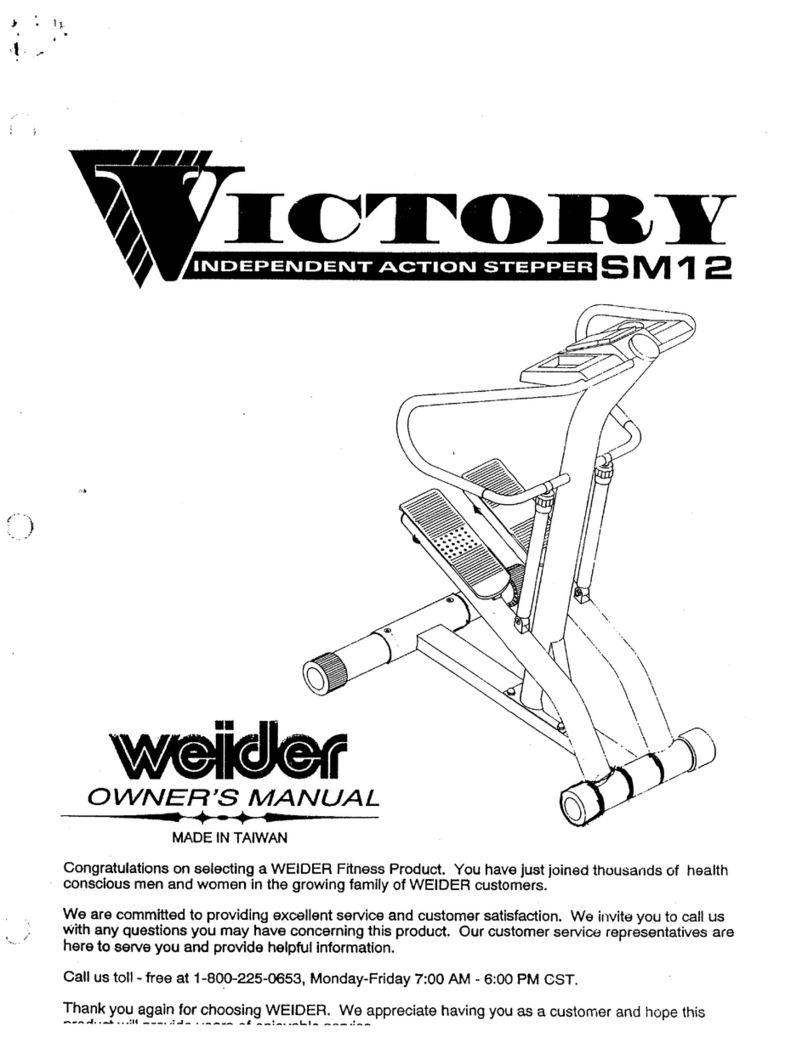 Weider Victory SM12 User manual