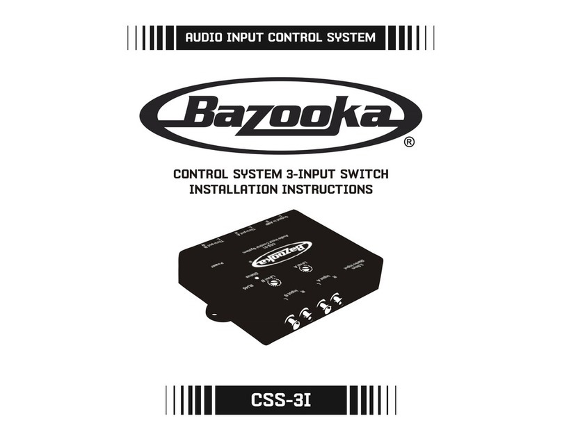 Bazooka CSS-3I installation instructions