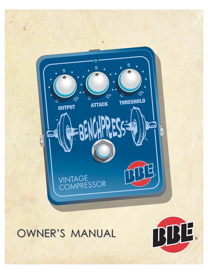 BBE BenchPress owner's manual