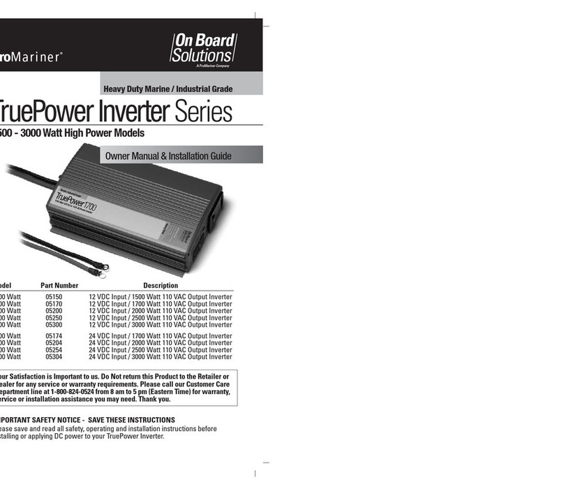 ProMariner TruePower 05150 Owner's manual & installation guide