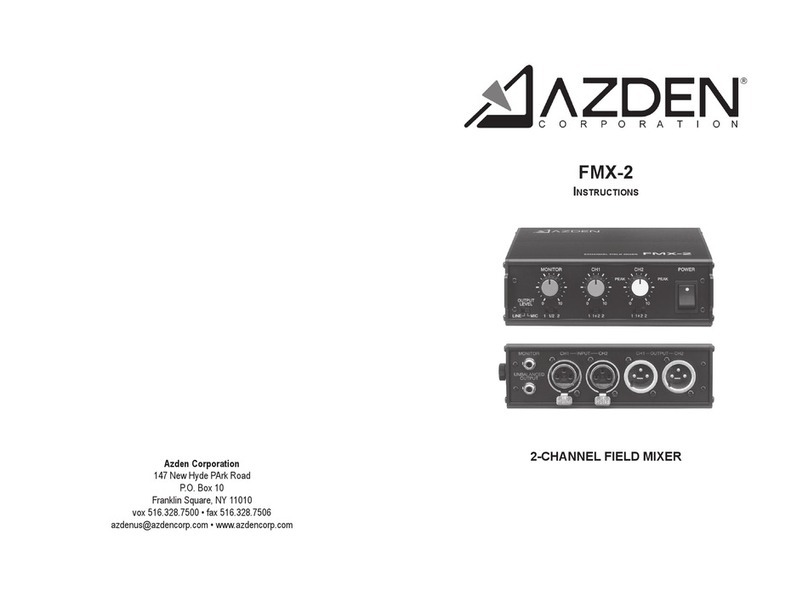 Azden FMX-2 instructions