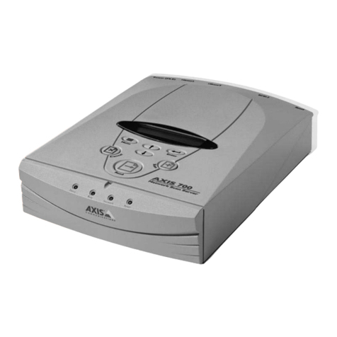 Axis 700 User manual
