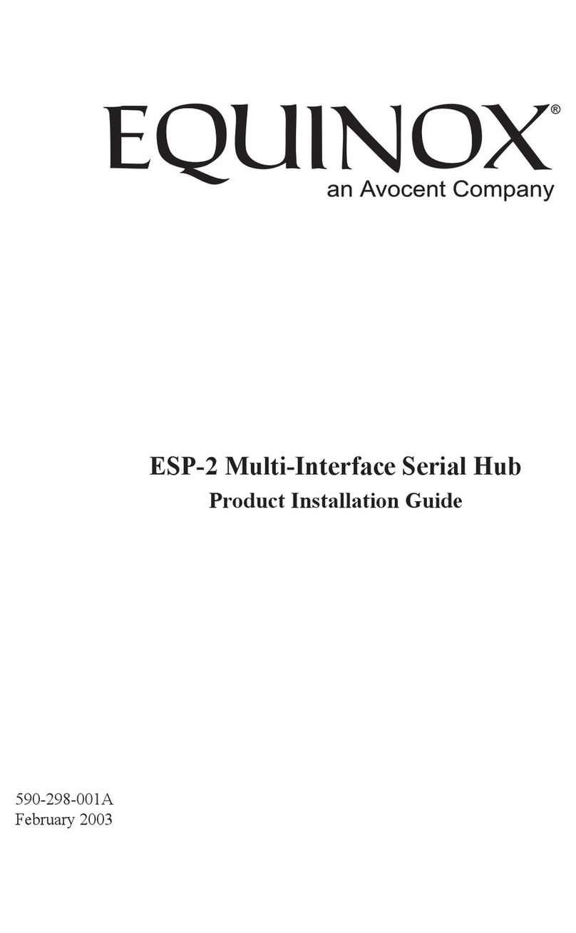 Equinox Systems ESP-2 OPTO User manual