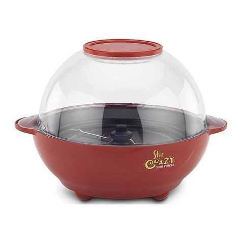 Back to Basics STIR CRAZY CORN POPPER User manual