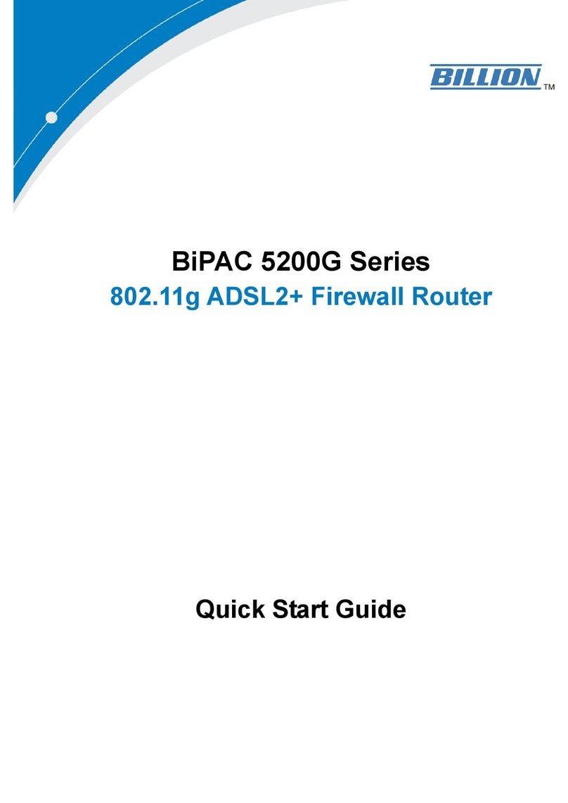 Billion BiPAC 5200G Series User manual