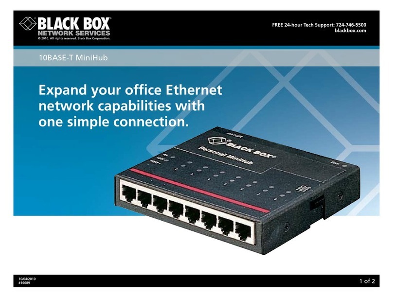 Black Box 10BASE-T MiniHub overview