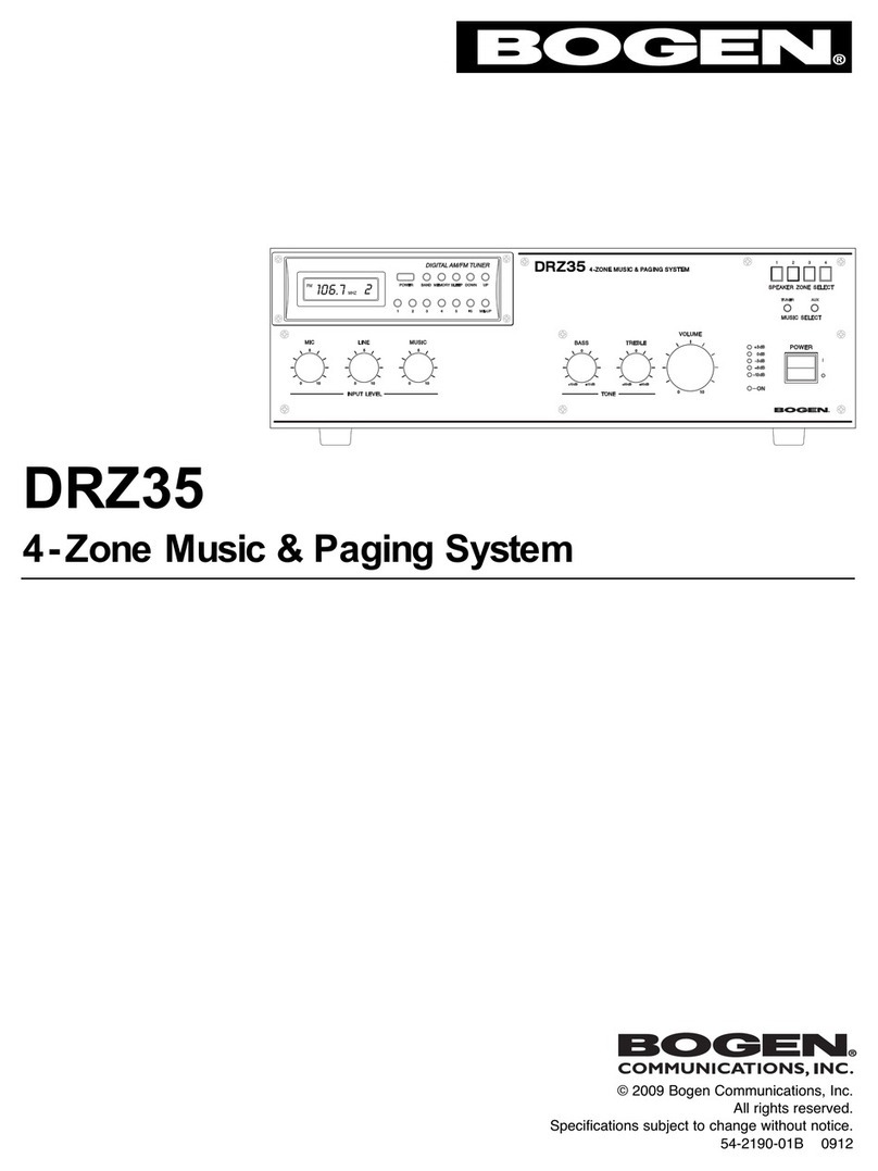 Bogen DRZ35 manual Bogen DRZ35 manual 