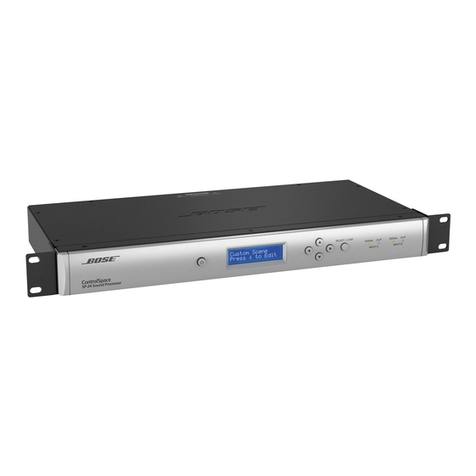 Bose ControlSpace SP-24 Installation and operating guide